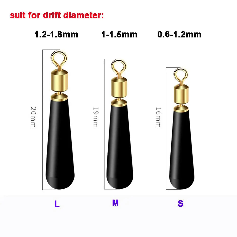20pcs Rotating Fishing Float Seat – Copper & Rubber Bobber Set Fishing Float Seat PLUSH