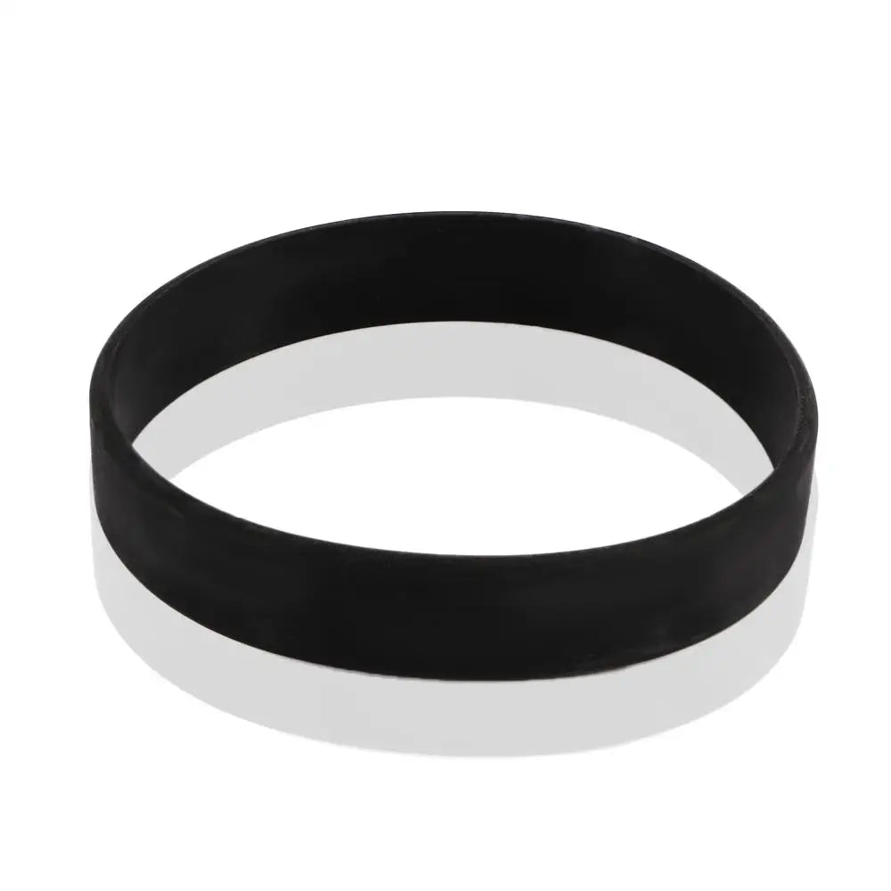 Colorful Silicone Sports Wristband Bracelet – Unisex Silicone Wristband PLUSH black