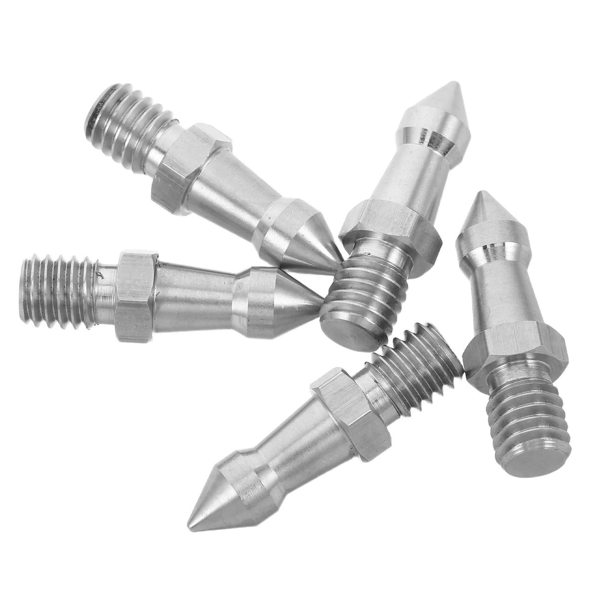 5pcs Stainless Steel Tripod Foot Spikes – Anti-Skid Leg Tips Tripod Spike Feet PLUSH