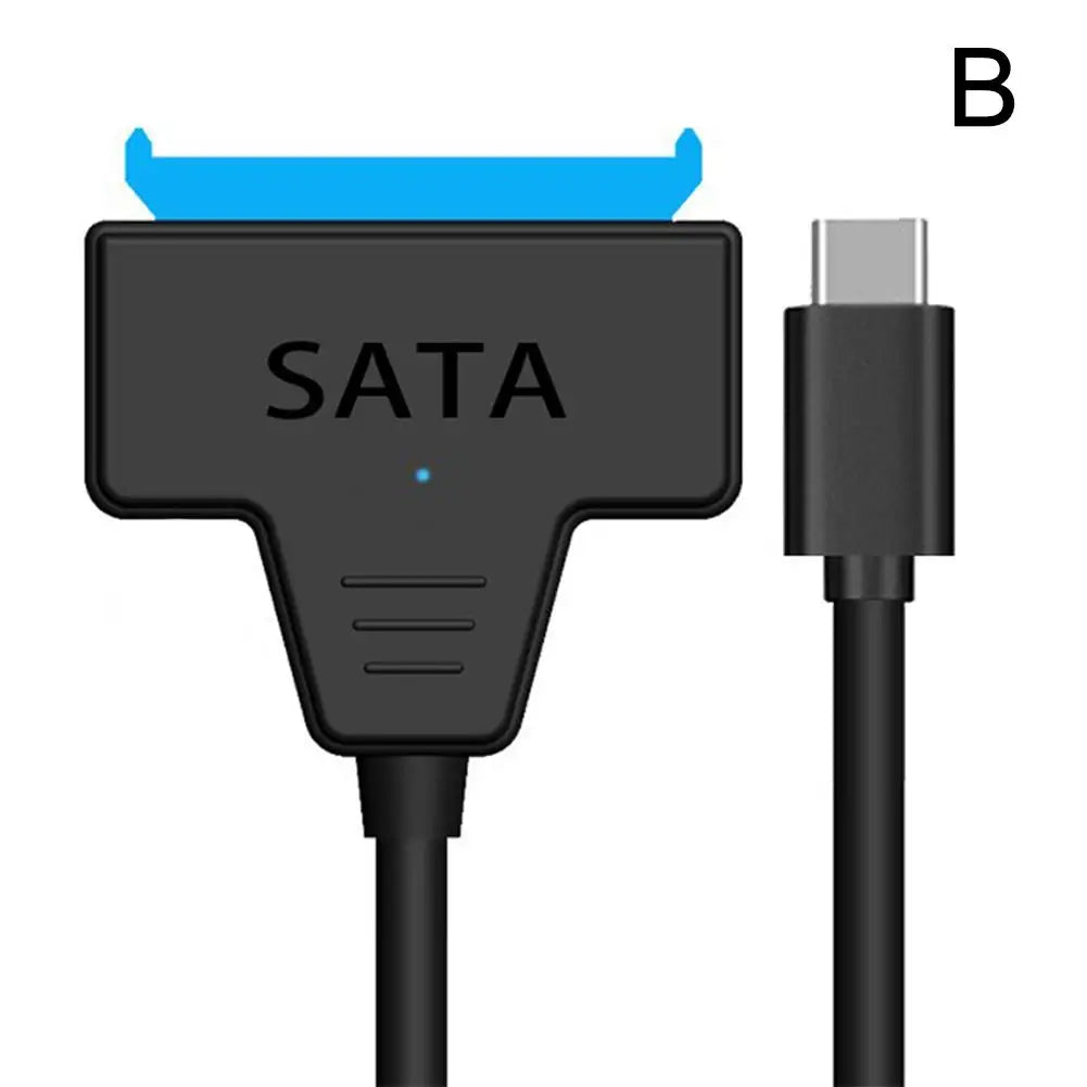 USB 3.0 / USB-C to SATA Adapter Cable with Power Port SATA Adapter Cable PLUSH B