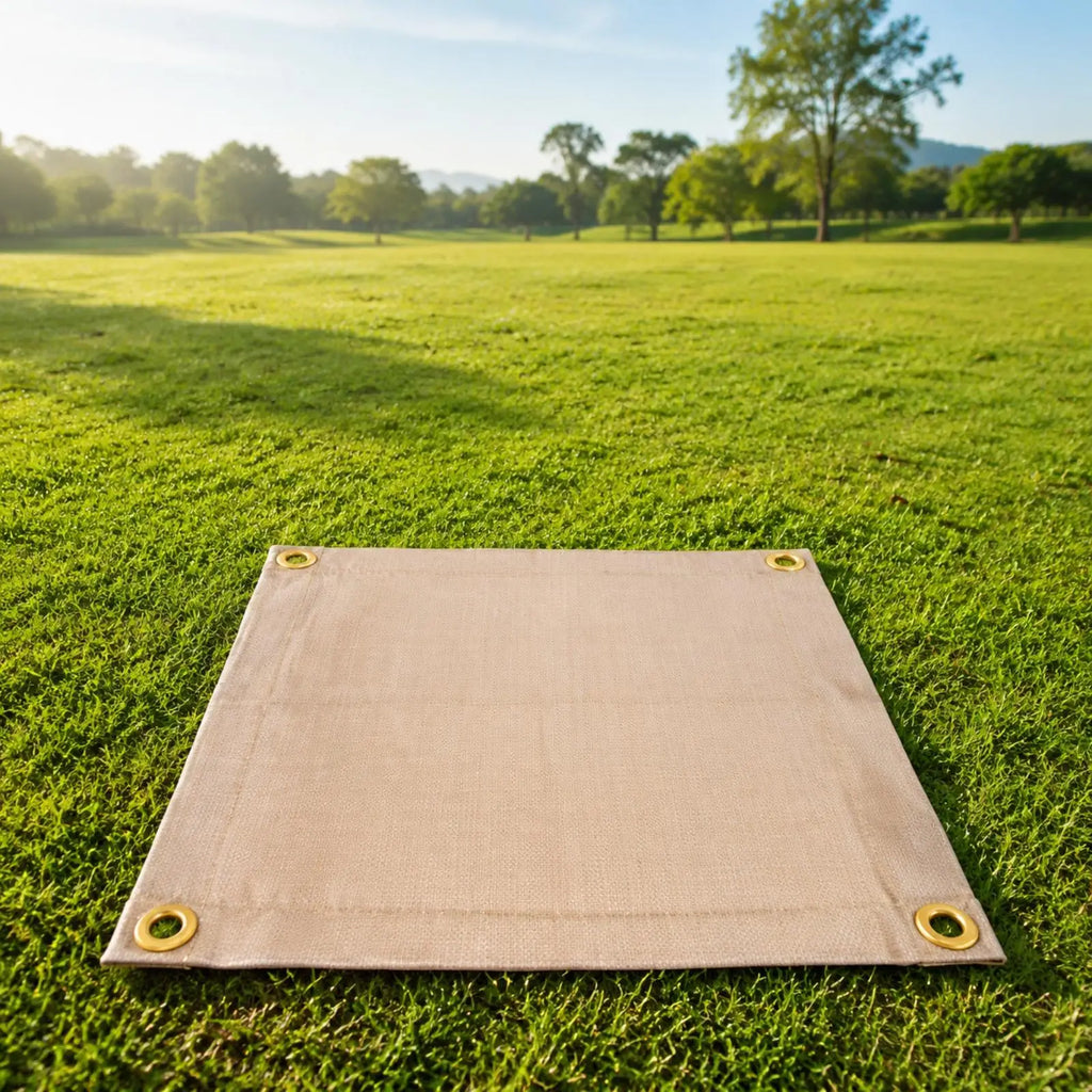 Fiberglass Fire Blanket – Fireproof Mat for Camping & Grilling Fireproof Camping Mat PLUSH