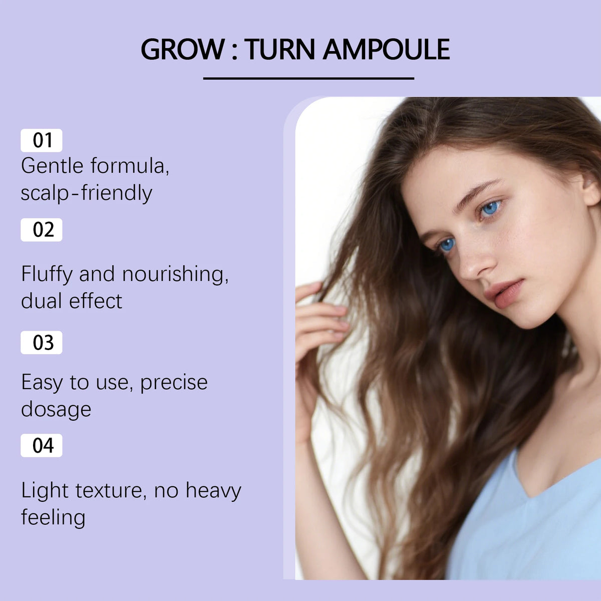 Volumizing Hair Serum with Built-In Scalp Massager Brush 100ml Volumizing Hair Serum PLUSH