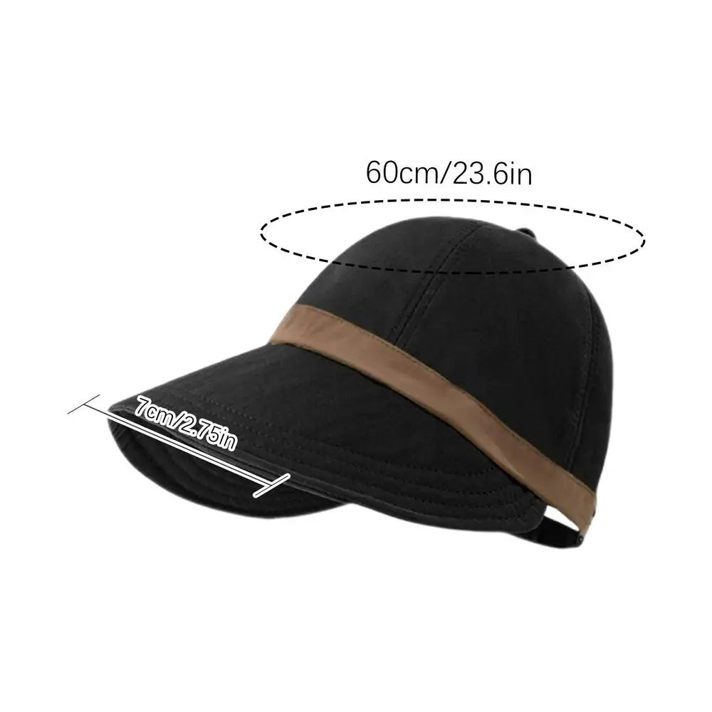 Women's Wide Brim UV Sun Hat – Adjustable Beach Visor Cap Women's Sun Hat PLUSH Black
