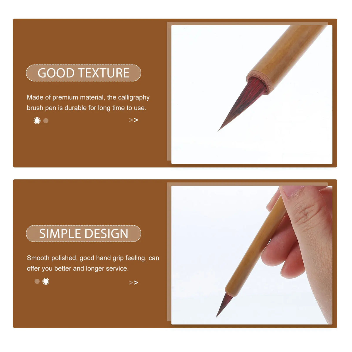3-Piece Chinese Calligraphy Brush Pen Set – Ink Painting Calligraphy Brush Set PLUSH