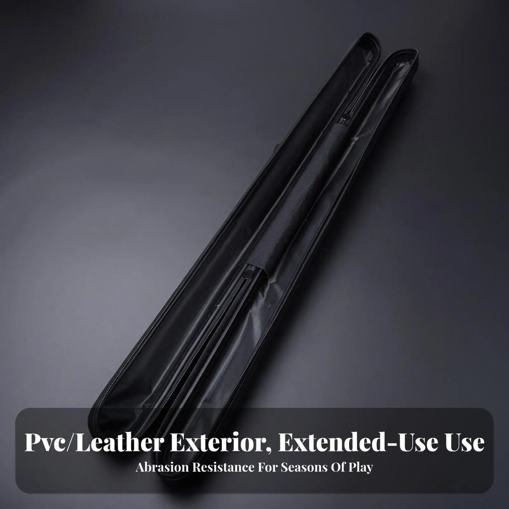 Compact Billiard Cue Bag – Pool Stick Carrier Double Zipper Billiard Cue Case PLUSH