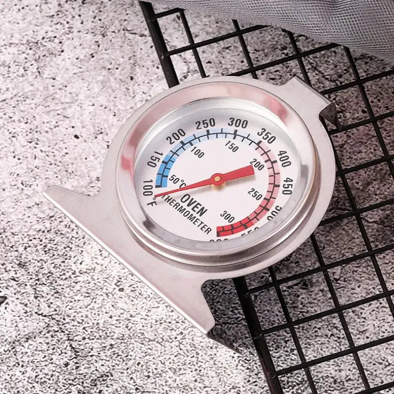 Stainless Steel Oven Thermometer 300°C | Mini Stand-Up Kitchen Tool Oven Thermometer PLUSH