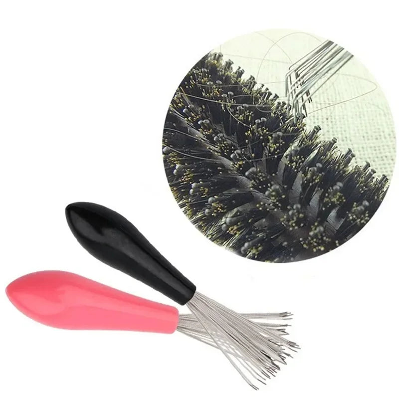 Hair Brush & Comb Cleaner Tool – Aluminum Handle Remover Hair Brush Cleaner PLUSH
