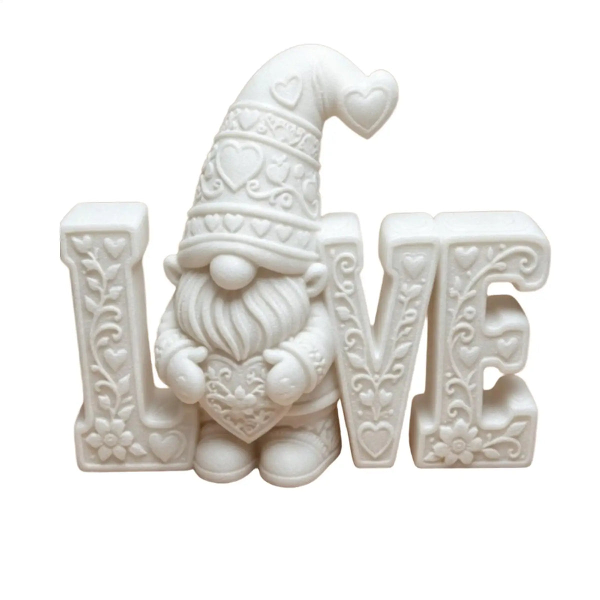 Romantic Love Gnome Figurine – 3D Printed Dwarf Table Statue Decorative Figurine PLUSH