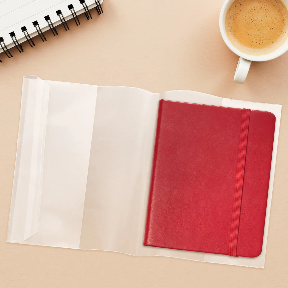 10pcs Clear Waterproof A5 Book Covers – Transparent Sleeves Book Cover Sleeves PLUSH