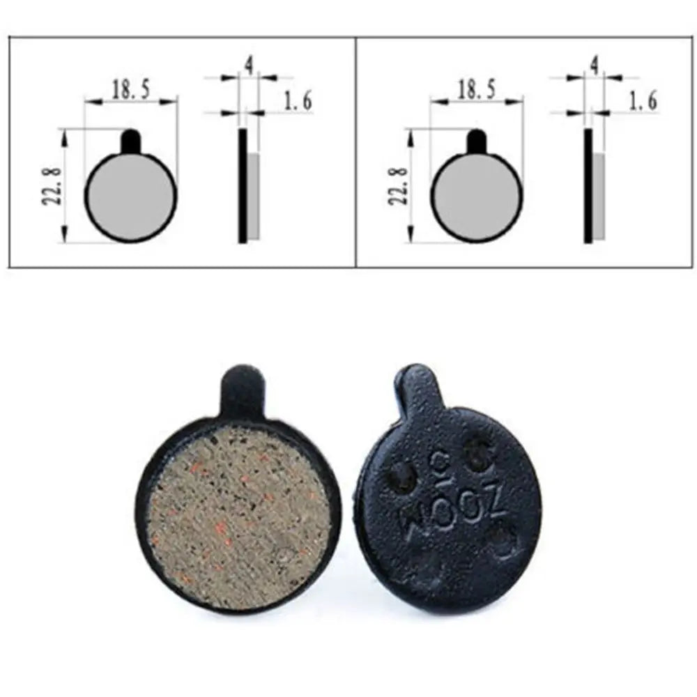 Zoom-5 MTB Disc Brake Pads 18.5x22.8mm Resin – 1 Pair Disc Brake Pads PLUSH