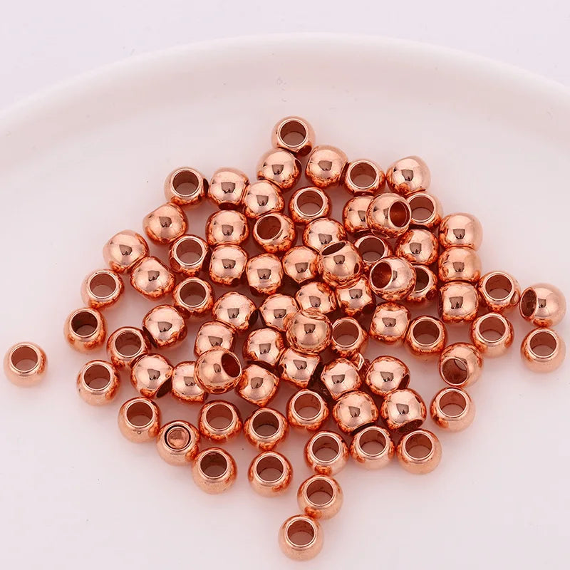 50pcs African Hair Rings Cuffs Dreadlock Bead Charms Gold Black Hair Cuff Beads PLUSH No.7