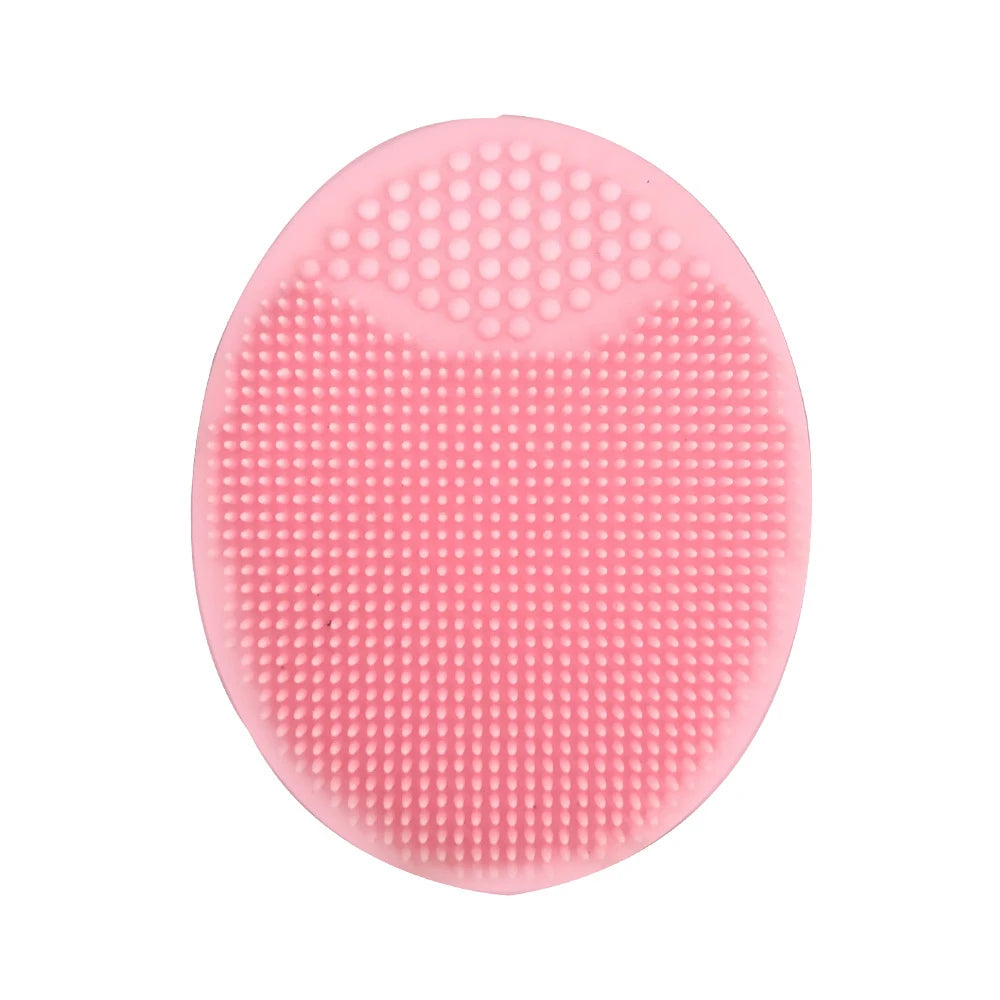 Silicone Face Scrubber & Cleansing Brush – Deep Pore Care Facial Cleansing Brush PLUSH 1PC Pink
