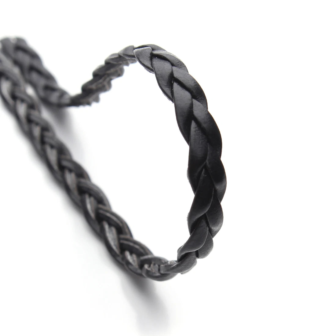 10 Yards 5mm PU Leather Braided Woven Cord – DIY Jewelry Jewelry Making Cord PLUSH Black