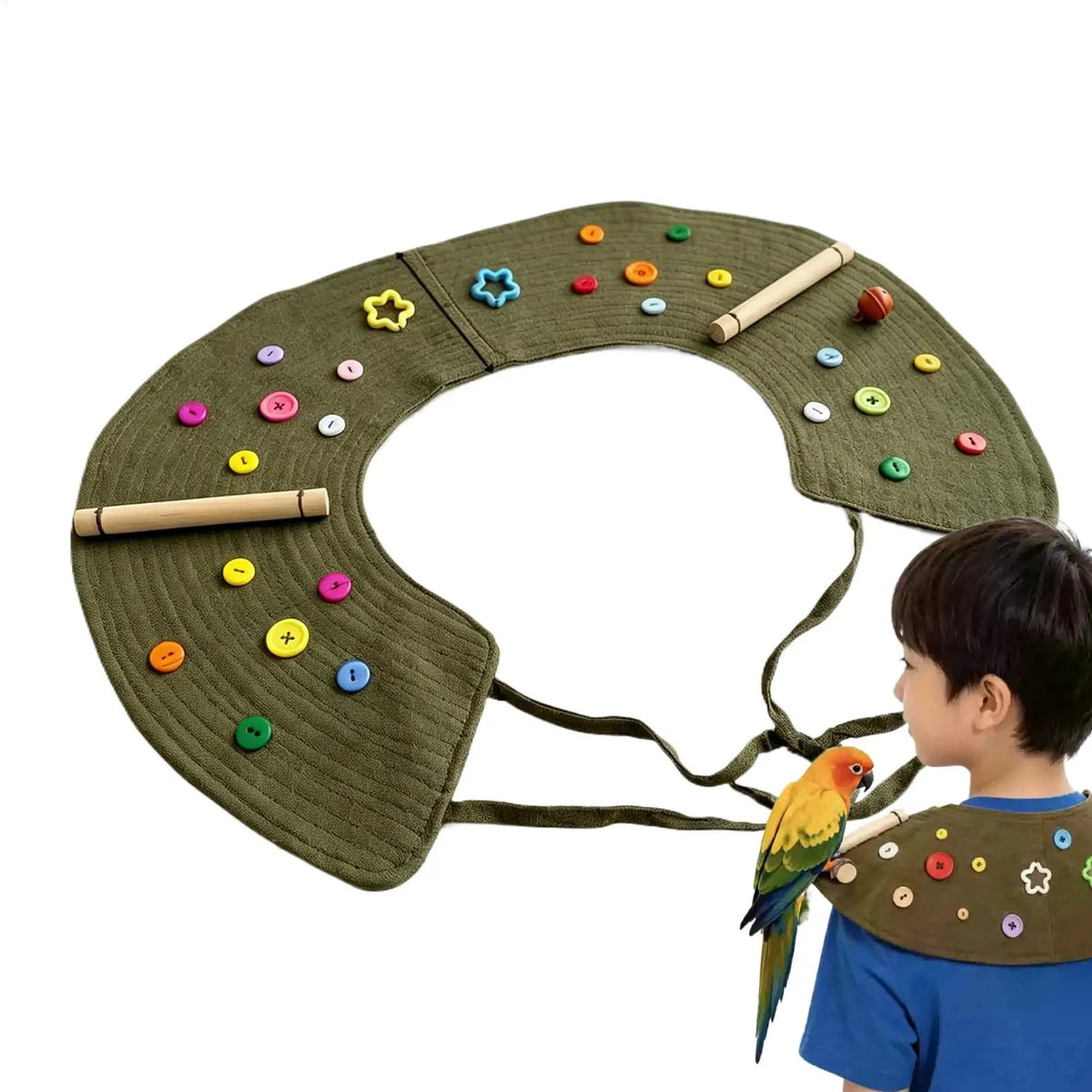 Bird Shoulder Protector Cape – Anti-Scratch Parrot Shawl Bird Shoulder Cape PLUSH