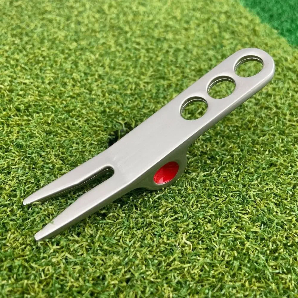 Zinc Alloy 3-Prong Golf Divot Repair Tool | Pitch Fork Gift Golf Divot Tool PLUSH C