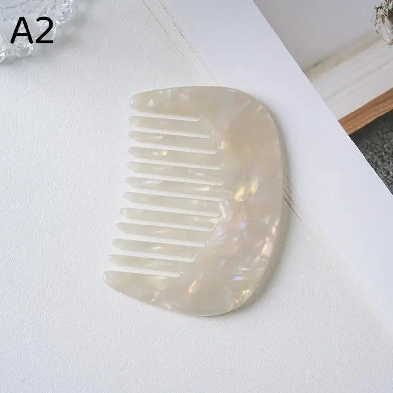 Retro Marble Acetate Hair Comb | Portable Scalp Styling Comb Hair Styling Comb PLUSH A2