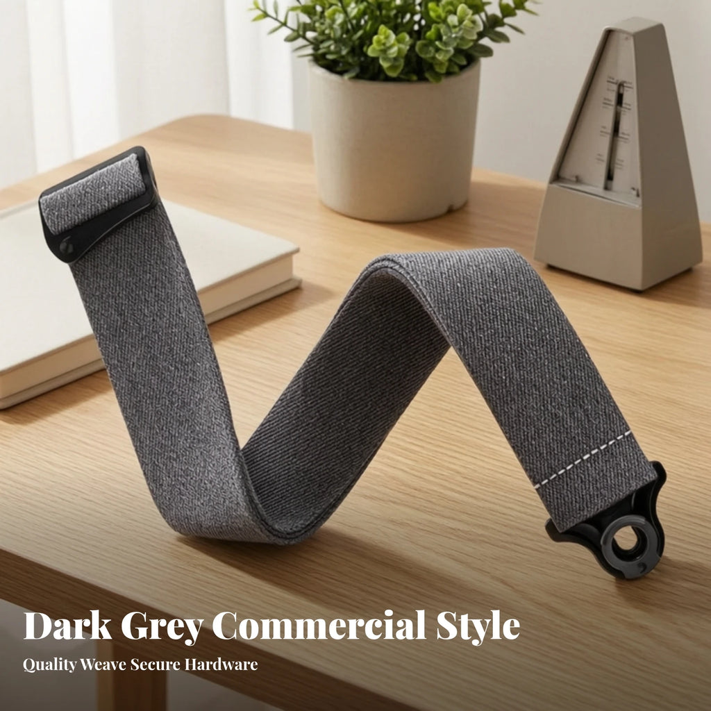 Self-Locking Padded Guitar Strap – Auto Lock Polypro Nylon Guitar Strap PLUSH