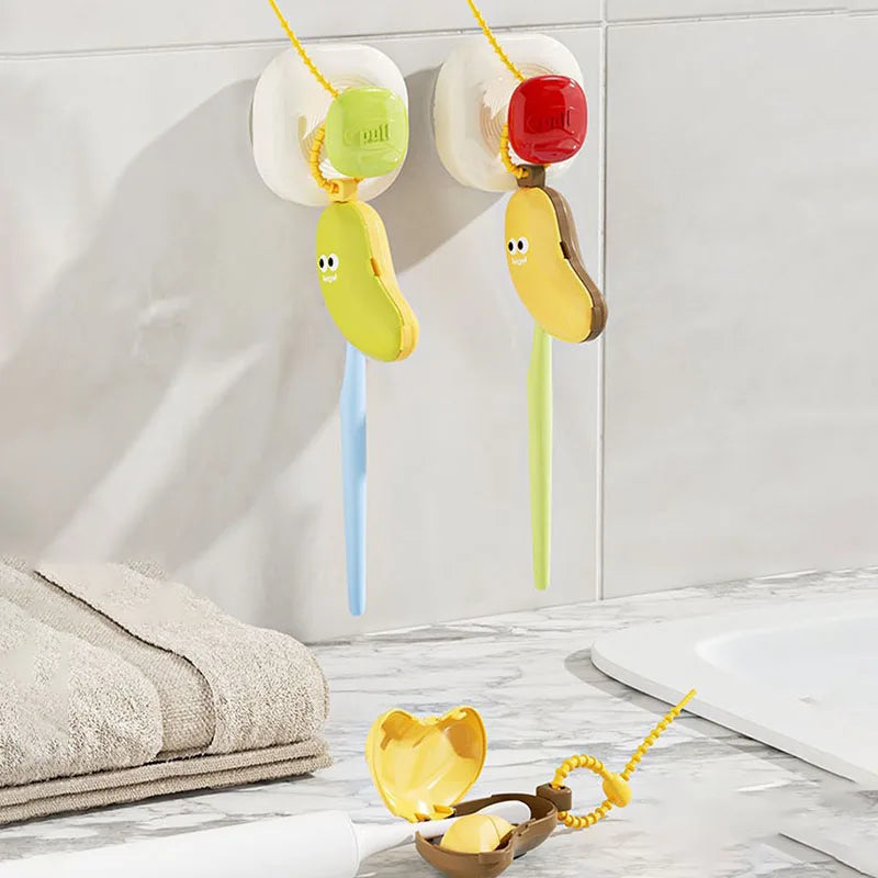 Banana Toothbrush Cap & Toothpaste Box – Travel Organizer Toothbrush Travel Case PLUSH