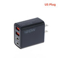 120W 4-Port USB-C Fast Charger Station | PD & QC 3.0 USB Charging Station PLUSH A3