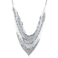 Vintage Metal Chain Choker – Leopard Print & Sequin Necklace Chain Choker Necklace PLUSH Silver