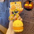 Glowing Bee Silicone Keychain – Cute Light-Up Bag Charm Novelty Keychain PLUSH Style 1