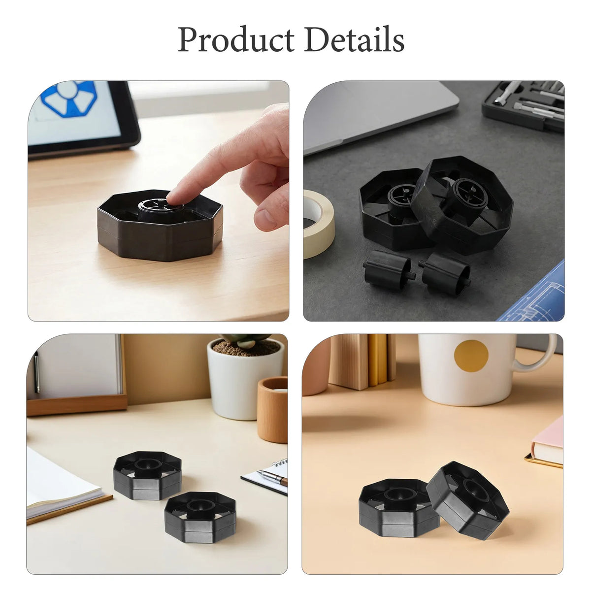 Tape Dispenser Plastic Core Roller Replacement Insert 7 Pack Tape Dispenser Parts PLUSH