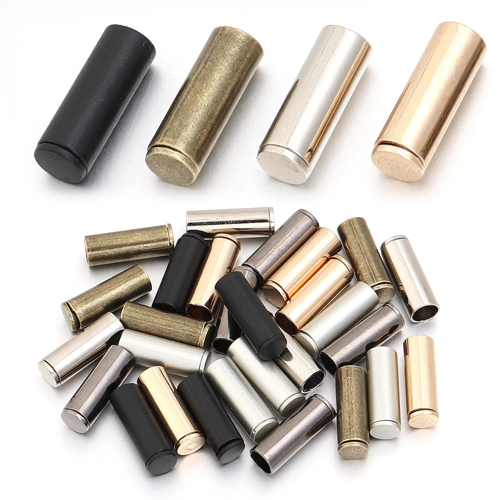 10 Sets Alloy Cord End Caps Metal Rope Stopper Aglets DIY Cord End Caps PLUSH