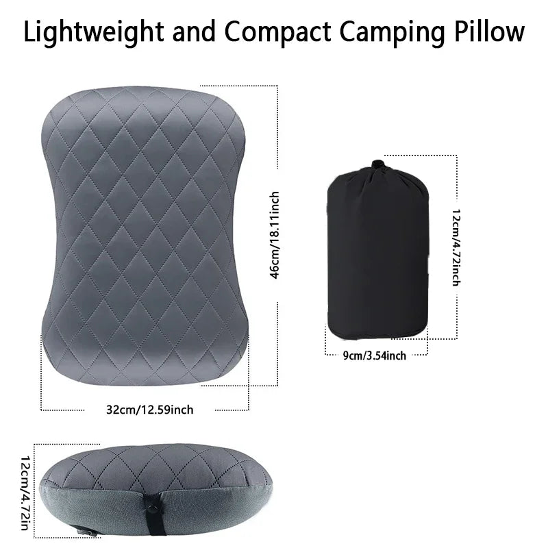 Ultralight Inflatable Camping Pillow – Neck & Lumbar Support Inflatable Camping Pillow PLUSH
