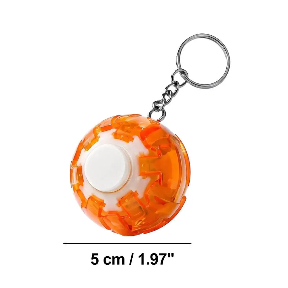 Rotatable Fidget Spinner Ball Keychain – Mini Sensory Toy Fidget Sensory Toy PLUSH