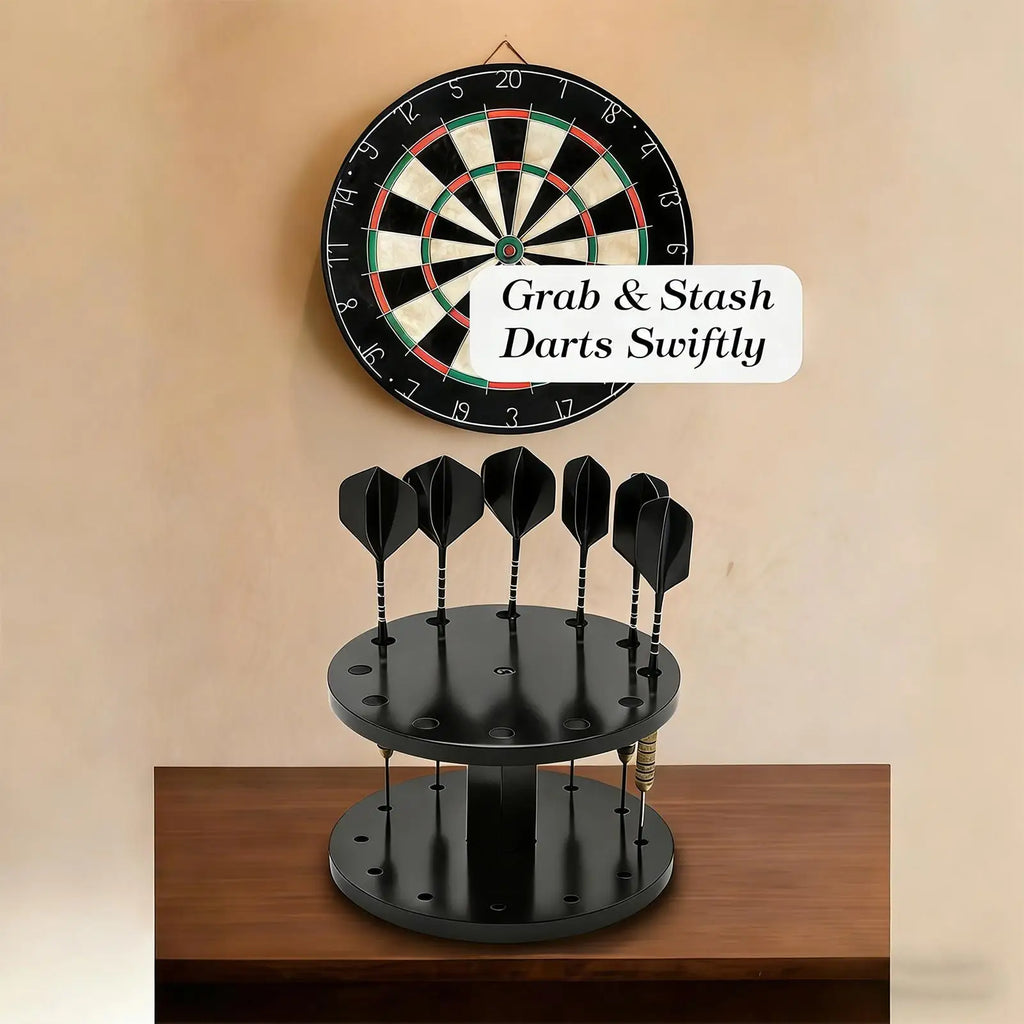 12-Slot Acrylic Dart Display Holder | Desk & Shelf Organizer Dart Display Stand PLUSH