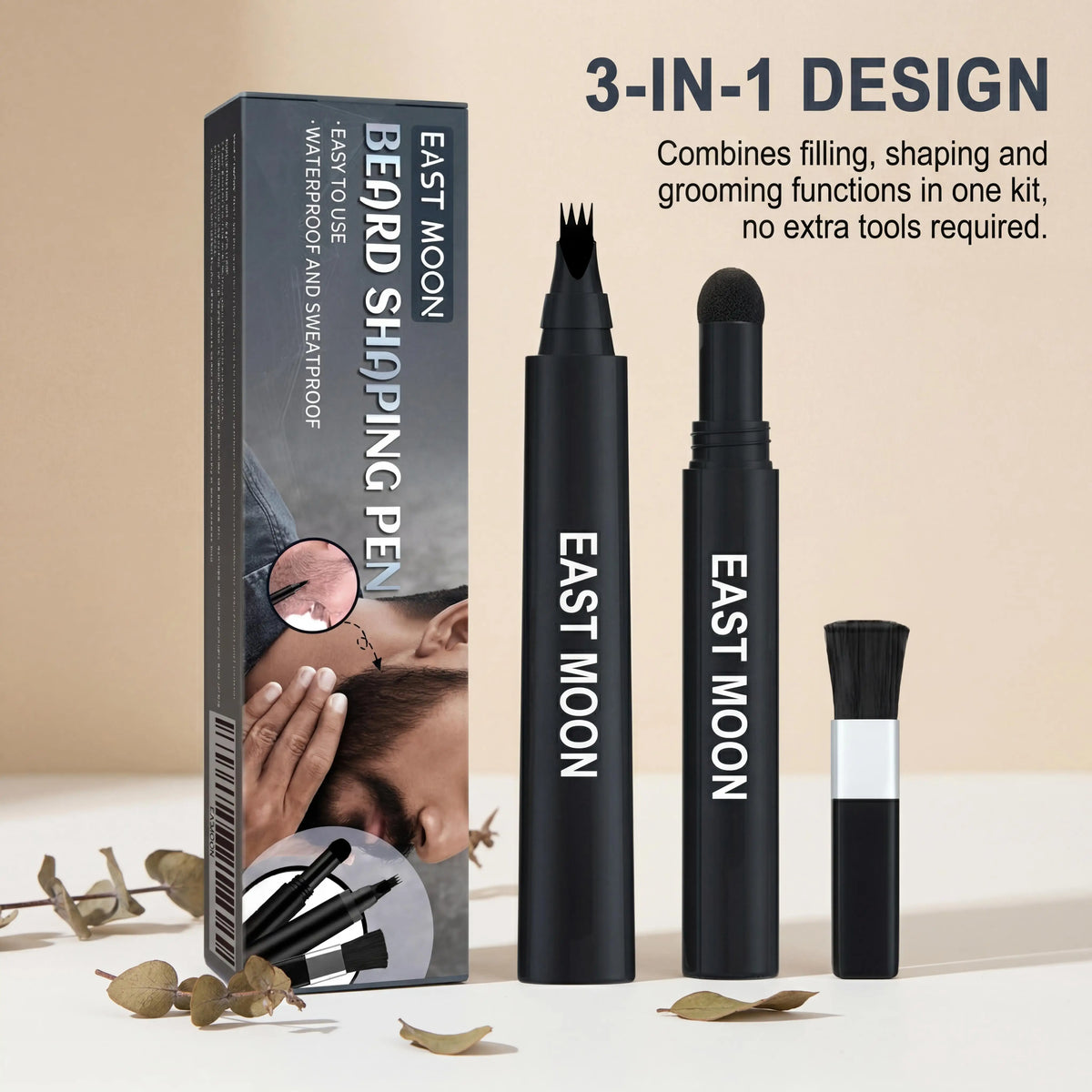 Waterproof Beard Filler Pen Set – 2-in-1 Grooming Kit Beard Grooming Pen PLUSH