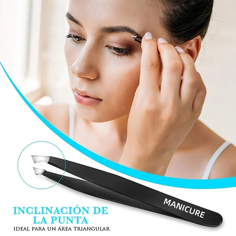 Ouriner 4-Piece Stainless Steel Eyebrow Tweezers Set Eyebrow Tweezers Set PLUSH