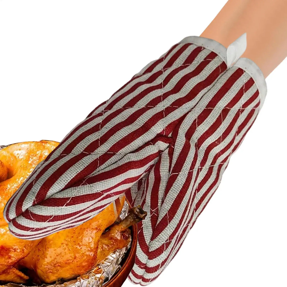Heat-Resistant Oven Mitt – Non-Slip Kitchen Potholder Glove Oven Mitt PLUSH