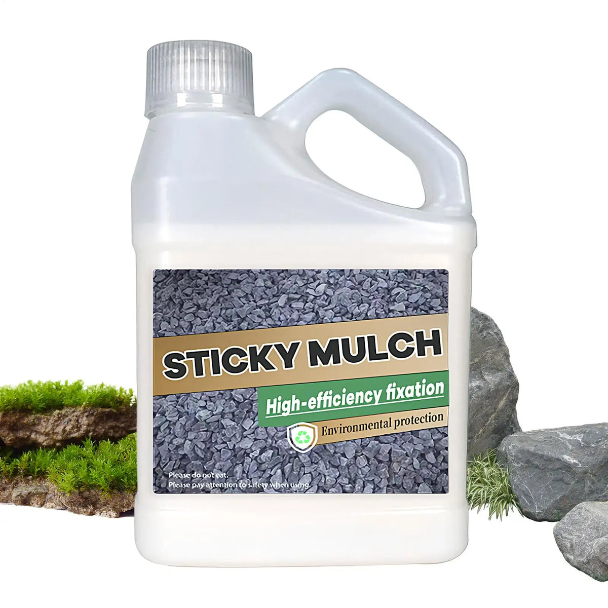 Stone Glue – Clear Waterproof Landscape Adhesive for Rocks & Gravel Landscape Adhesive PLUSH