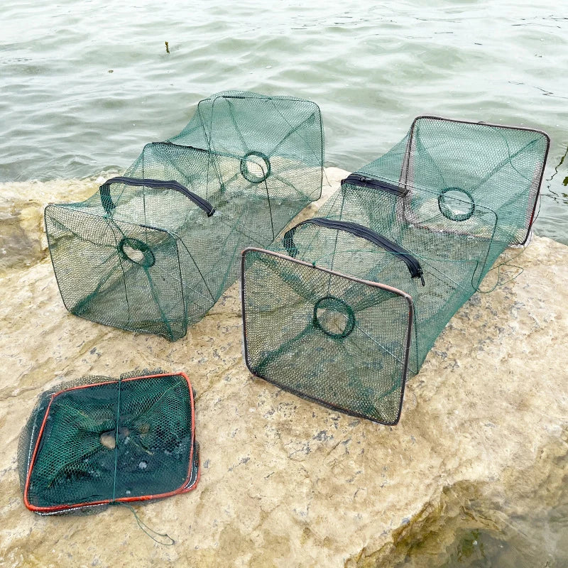 Foldable Fish Trap Net – Crab, Shrimp, Lobster & Crawfish Foldable Fish Trap PLUSH