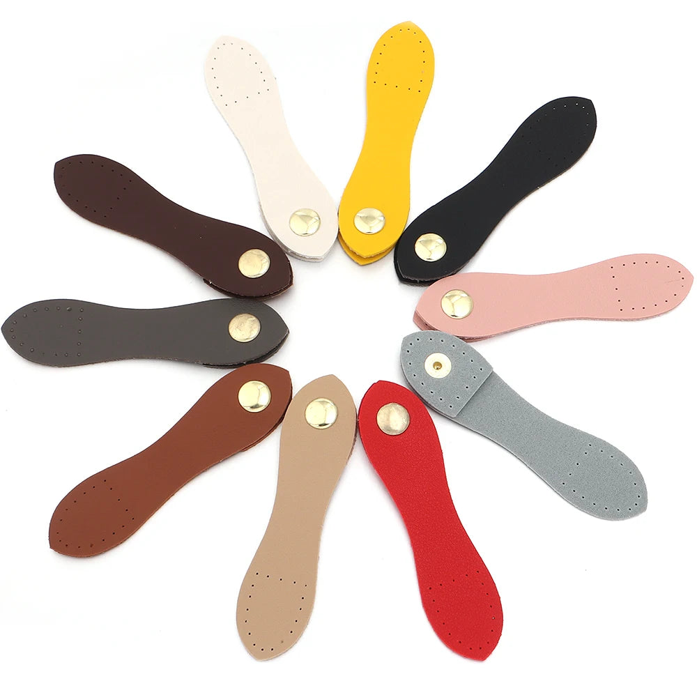 2pcs Leather Bag Snap Buckle Strap Hasp 11x2.5cm DIY Hardware Bag Hardware Buckle PLUSH
