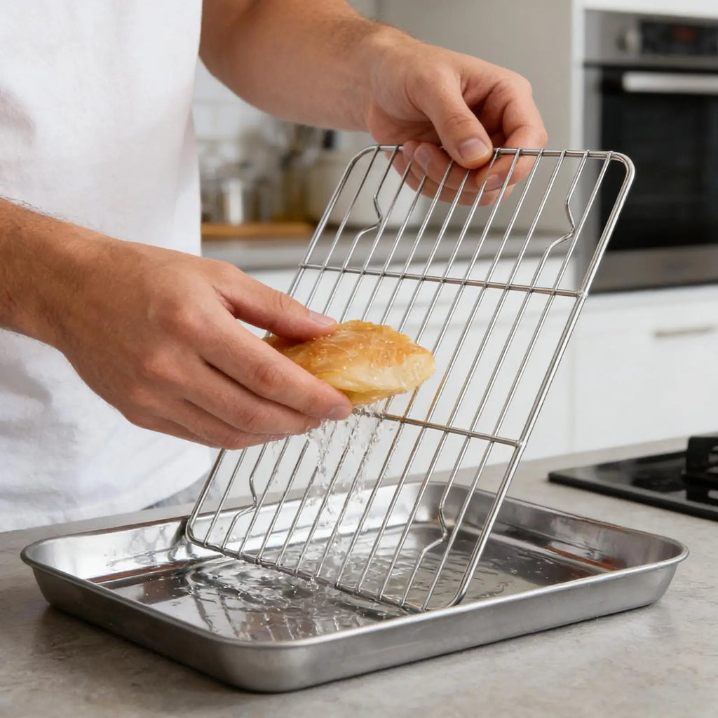 Stainless Steel Baking Tray & Removable Cooling Rack Set Baking Sheet Set PLUSH