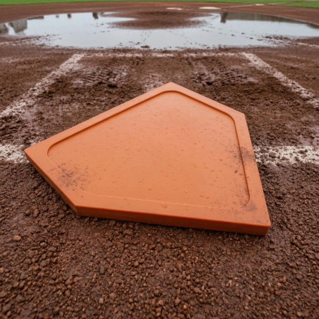 Heavy-Duty Rubber Baseball Softball Throw Down Base Plate Baseball Base Plate PLUSH