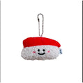 Sushi Shrimp Plush Keychain – Cute Kawaii Backpack Charm Novelty Plush Keychain PLUSH Style A