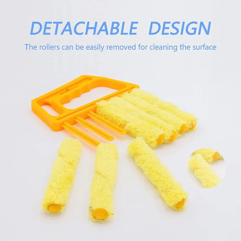 7-Finger Microfiber Blind & Window Cleaning Brush – Washable Blind Cleaning Brush PLUSH
