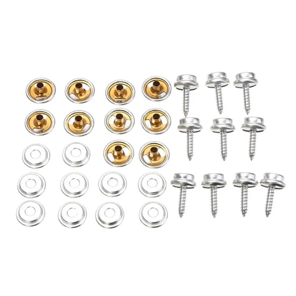 Stainless Steel Snap Fastener Kit 10 Sets – Canvas & Boat Cover Snap Fastener Kit PLUSH