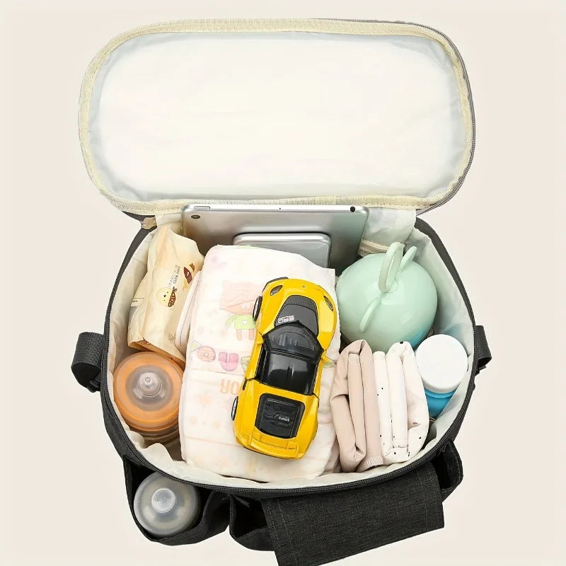 Large Capacity Stroller Hanging Bag – Multifunctional Diaper Bag Stroller Diaper Bag PLUSH