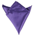 Men's Satin Pocket Square – Solid Formal Handkerchief 15 Colors Pocket Square PLUSH dark purple