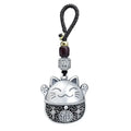 Maneki Neko Lucky Cat Key Chain – Chinese Style Charm Pendant Charm Key Chain PLUSH Maneki Neko Keychain