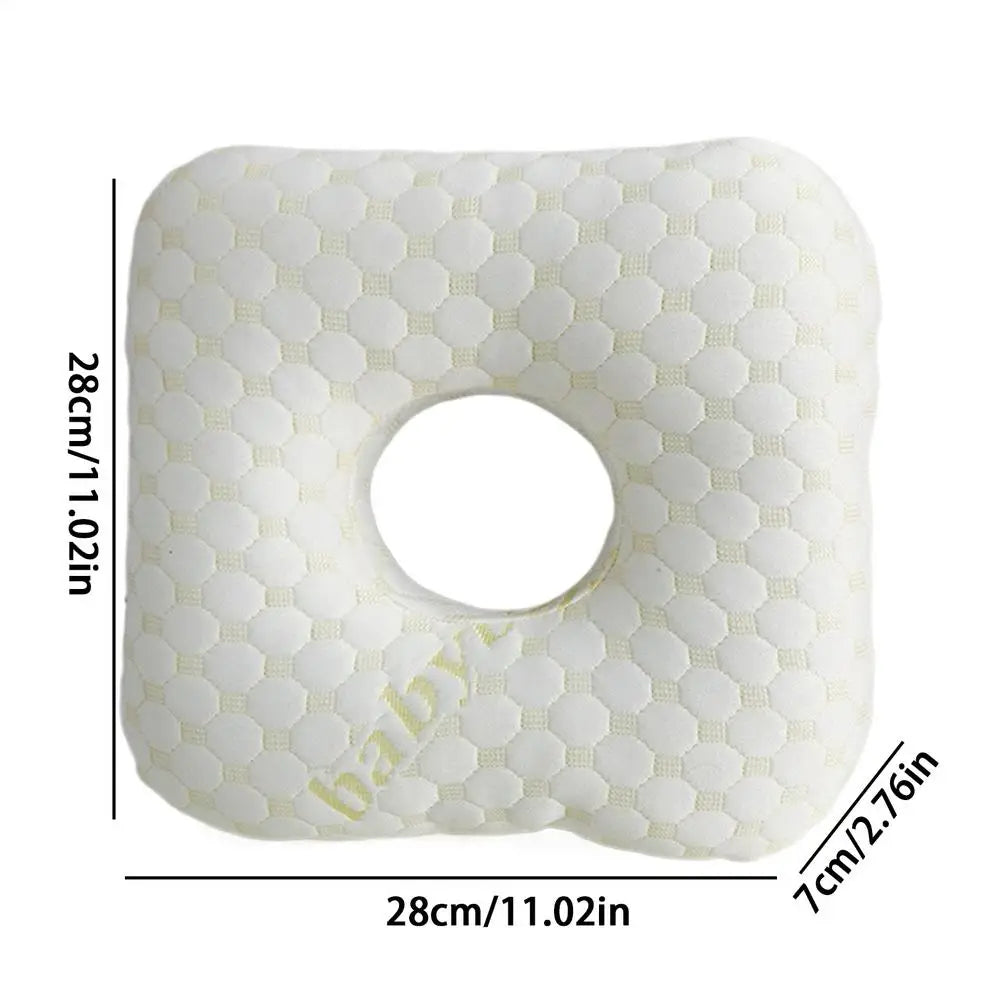 Memory Foam Ear Hole Pillow for Side Sleepers – Portable Memory Foam Pillow PLUSH Gold