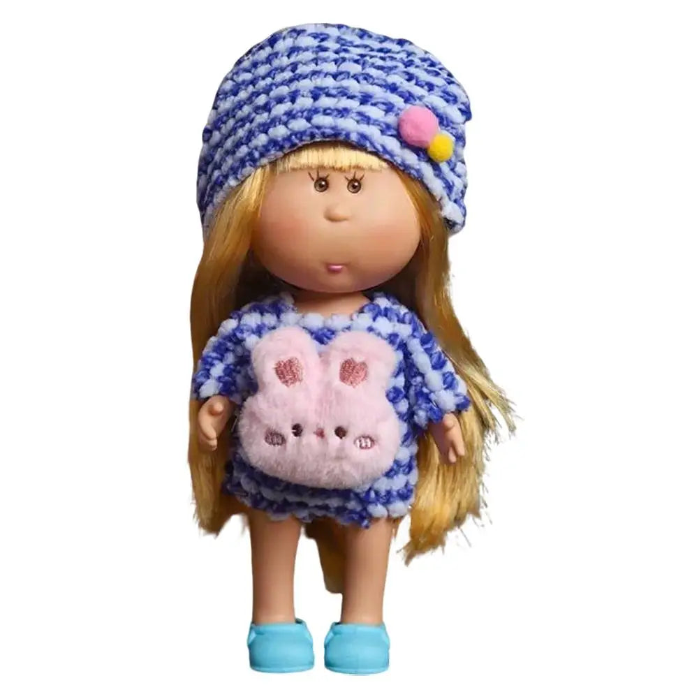 24cm Spanish Vinyl Doll Baby Clothes Set with Shoes & Accessories Doll Clothing Set PLUSH N
