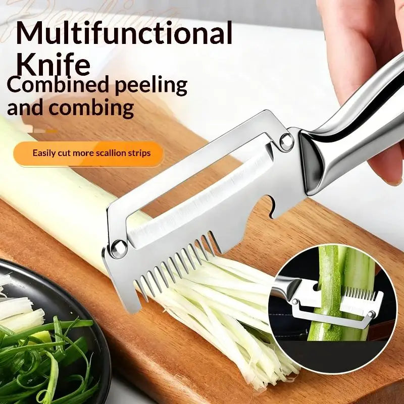 3-in-1 Stainless Steel Vegetable Peeler Slicer Shredder Vegetable Peeler PLUSH