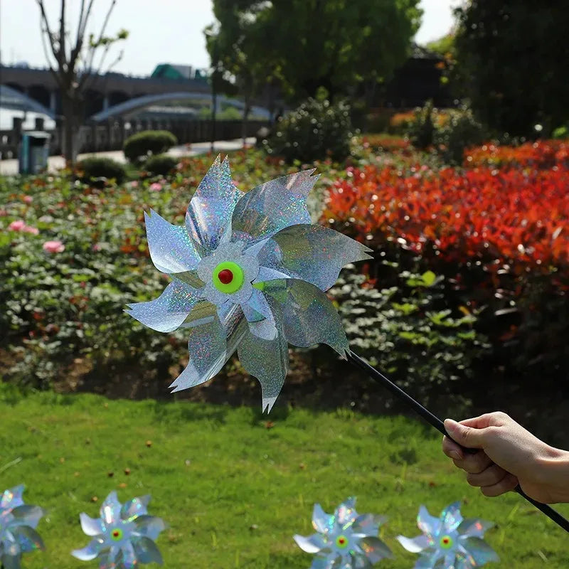 Reflective Bird Repeller Windmill Spinner – Garden Protection Bird Repeller Windmill PLUSH