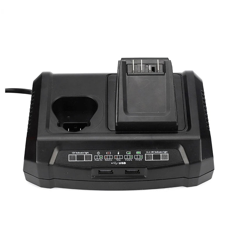 GAX1218V Dual Port Battery Charger for Bosch 10.8V–20V Tools Power Tool Charger PLUSH