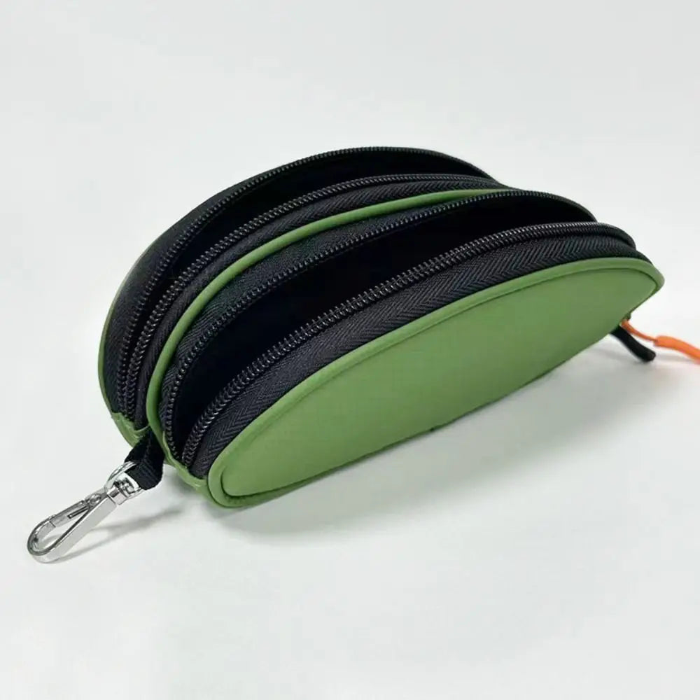Double-Layer Eyewear Organizer Bag with Key Ring – 2 Slots Eyewear Organizer Bag PLUSH